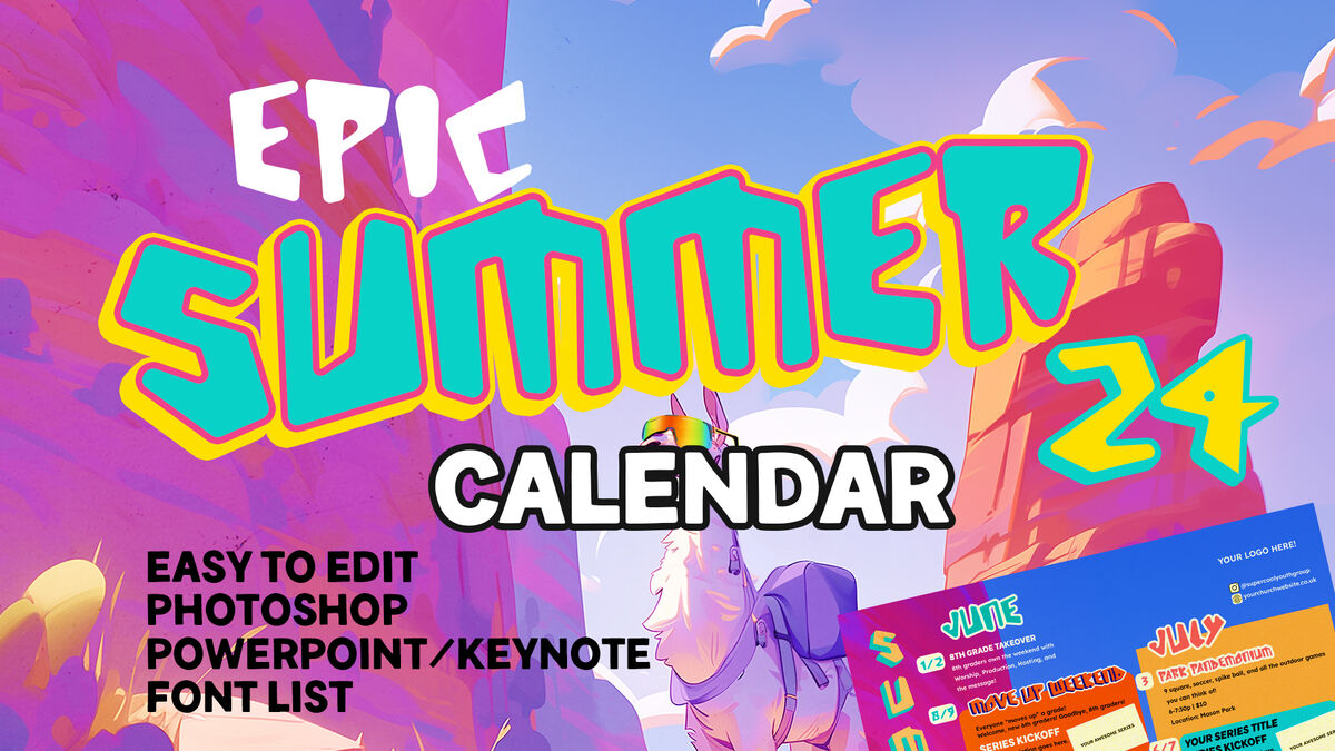 Epic Summer Calendar image number 0